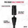 imageLyxPro Quad Serias  300 Ft  XLR Male to Female Star Quad Microphone and Audio Cable for High End Quality and Sound Clarity Extreme Low Noise  Black20 Feet