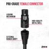 imageLyxPro Quad Serias  300 Ft  XLR Male to Female Star Quad Microphone and Audio Cable for High End Quality and Sound Clarity Extreme Low Noise  Black30 Feet