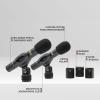 imageLyxPro SDPC2 Stereo Pair of Pencil Condenser Stick Instrument Microphone Set Interchangeable Omni Cardioid ampamp Super Cardioid Capsules Included Professional Audio Recording Acoustic ampamp Woodwind Sound