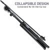 imageLyxPro SMT1 Professional Microphone Stand Heavy Duty 93 Studio Overhead Boom Stand 76 Extra Long Telescoping Arm Mount Foldable Tripod Legs ampamp Adjustable CounterweightStandard