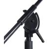 imageLyxPro SMT1 Professional Microphone Stand Heavy Duty 93 Studio Overhead Boom Stand 76 Extra Long Telescoping Arm Mount Foldable Tripod Legs ampamp Adjustable Counterweightwith Caster Wheels