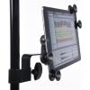 imageLyxPro TSM1 Microphone Music Stand Mount Holder for Tablet iPhone Ipad Smartphone and Android Adjustable 360 Degree Swivel Tilt Support Arms 3 to 115 Inch with Extra Detachable Clip1 pack