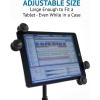 imageLyxPro TSM1 Microphone Music Stand Mount Holder for Tablet iPhone Ipad Smartphone and Android Adjustable 360 Degree Swivel Tilt Support Arms 3 to 115 Inch with Extra Detachable Clip1 pack