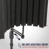 imageLyxPro VRI30 Sound Absorbing and Vocal Booth Recording Microphone Isolation Shield Panel for Home Office and Studio Portable ampamp Foldable Stand Mount Adjustable