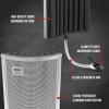 imageLyxPro VRI40 Portable Acoustic Isolation Instrument Shield Voice And Sound Absorbing Reflection Panel with Heavy Duty Gooseneck