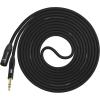 imageLyxPro  10 Ft  XLR Male to 14quot TRS Star Quad Microphone Cable for High End Quality and Sound Clarity Extreme Low Noise  BlackBlack