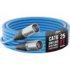 imageLyxPro 25 Feet Shielded CAT6 Ethercon Cable  Professional Audio ampamp Lighting RJ45 Cable StudioGrade Sound Transmission Extreme Durability  Blue