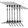 imageLyxPro Microphone Stand Boom Arm Tilting Rotating Floor Podium Stage or Studio Strong Durable And Foldable Height 385quot 66quot Extends Arm to 29 38quot Comes With 38quot and 58quot mount Adapter6 Pack