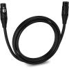 imageLyxPro Quad Serias  300 Ft  XLR Male to Female Star Quad Microphone and Audio Cable for High End Quality and Sound Clarity Extreme Low Noise  Black6 Feet
