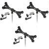 imageLyxPro TSM1 Microphone Music Stand Mount Holder for Tablet iPhone Ipad Smartphone and Android Adjustable 360 Degree Swivel Tilt Support Arms 3 to 115 Inch with Extra Detachable Clip3 Pack