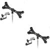 imageLyxPro TSM1 Microphone Music Stand Mount Holder for Tablet iPhone Ipad Smartphone and Android Adjustable 360 Degree Swivel Tilt Support Arms 3 to 115 Inch with Extra Detachable Clip2 Pack