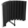 imageLyxPro VRI30 Sound Absorbing and Vocal Booth Recording Microphone Isolation Shield Panel for Home Office and Studio Portable ampamp Foldable Stand Mount Adjustable