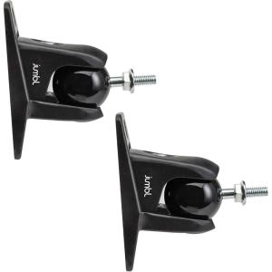 imageJumbl SINSB7B ProGrip Ultra Stainless Steel Speaker Wall Mount Bracket Black Pair of 2  Thread Size 1420  Holds up to 8 LbsBlack