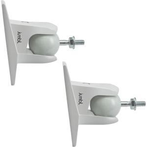 imageJumbl SINSB7B ProGrip Ultra Stainless Steel Speaker Wall Mount Bracket Black Pair of 2  Thread Size 1420  Holds up to 8 LbsWhite