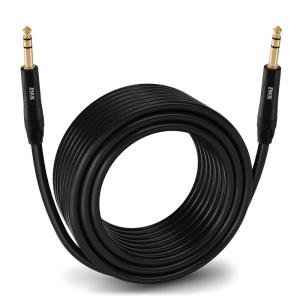 imageLyxPro 100 Feet  TRS to  TRS Balanced Audio Cable Superior Signal Transfer Crystal Clear High Frequency Noiseless Durable ampamp Flexible Patch Cable Professional Grade Heavy Duty Male to Male75 Feet