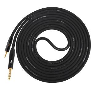 imageLyxPro 35mm 18 miniStereo TRS to  TRS Balanced Cable 10 feet Male to Male Crystal Clear Noiseless Flexible