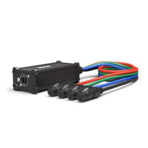 imageLyxPro Audio Snake Channel XLR 3 Pin Multi Network Breakout for Stage Sound Lighting and Recording Studio XLR to RJ45 Ethercon with 3 Feet Cable Connection Pair of 43 Feet XLR Female