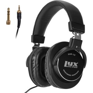 imageLyxPro HAS10 Closed Back Over Ear Professional Studio Monitor and Mixing HeadphonesMusic ListeningPianoSound Isolation Lightweight and FlexibleWired