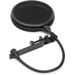 imageLyxPro MOP28 Dual Layer Microphone Pop Filter with Flexible Goozeneck for Superior Vocal Performance Pop Shield