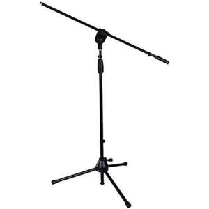 imageLyxPro Microphone Stand Boom Arm Tilting Rotating Floor Podium Stage or Studio Strong Durable And Foldable Height 385quot 66quot Extends Arm to 29 38quot Comes With 38quot and 58quot mount Adapter1 pack