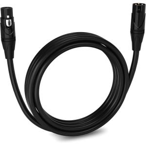 imageLyxPro Quad Serias  300 Ft  XLR Male to Female Star Quad Microphone and Audio Cable for High End Quality and Sound Clarity Extreme Low Noise  Black10 Feet