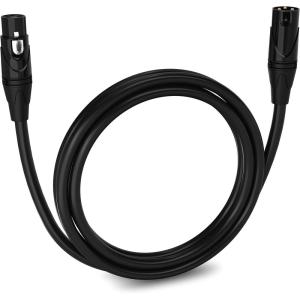 imageLyxPro Quad Serias  300 Ft  XLR Male to Female Star Quad Microphone and Audio Cable for High End Quality and Sound Clarity Extreme Low Noise  Black6 Feet