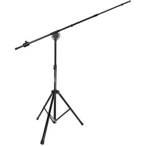 imageLyxPro SMT1 Professional Microphone Stand Heavy Duty 93 Studio Overhead Boom Stand 76 Extra Long Telescoping Arm Mount Foldable Tripod Legs ampamp Adjustable CounterweightStandard