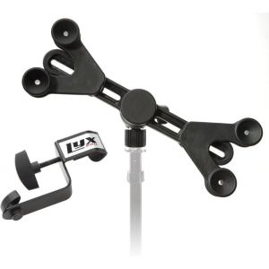 imageLyxPro TSM1 Microphone Music Stand Mount Holder for Tablet iPhone Ipad Smartphone and Android Adjustable 360 Degree Swivel Tilt Support Arms 3 to 115 Inch with Extra Detachable Clip1 pack