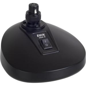 imageLyxPro XBM8 Microphone Desktop Base with Builtin XLR Socket for Podium ampamp Gooseneck Microphones Antislip Table Top Base OnOff Switch