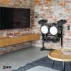 image7Piece Electronic Drum Kit Set with Real Mesh Fabric 209 Preloaded Sounds 50 PlayAlong Songs Recording Capability ampamp Kick Pad Drum Sticks Drum Throne Stool Black7 PC Drum Kit
