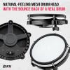 image8Piece Electronic Drum Kit Professional Drum Set with Real Mesh Fabric 448 Preloaded Sounds 70 Songs 15Song Recording Capacity ChokeRimEdge Capability ampamp Kick Pad Drum Sticks Included8 PC Drum Kit