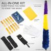 imageAlto Saxophone E Flat Brass Sax Kit Professional Sound Complete Accessories Ideal for All Players Includes Hard Case 10 Extra Reeds Strap Gloves Cleaning Kit ampamp More Gold Lacquer FinishGold Lacquer
