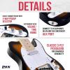 imageLyxPro 30 Electric Guitar Left Hand TL Series FullSize Paulownia Wood Body 3Ply Pickguard CShape Neck Ashtray Bridge Quality Gear Tuners 3Way Switch ampamp VolumeTone Controls 2 Picks GreenSunburst