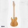 imageLyxPro 30 Electric Guitar Left Hand TL Series FullSize Paulownia Wood Body 3Ply Pickguard CShape Neck Ashtray Bridge Quality Gear Tuners 3Way Switch ampamp VolumeTone Controls 2 Picks GreenNatural
