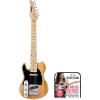 imageLyxPro 30 Electric Guitar Left Hand TL Series FullSize Paulownia Wood Body 3Ply Pickguard CShape Neck Ashtray Bridge Quality Gear Tuners 3Way Switch ampamp VolumeTone Controls 2 Picks GreenNatural