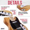 imageLyxPro 30 Electric Guitar Left Hand TL Series FullSize Paulownia Wood Body 3Ply Pickguard CShape Neck Ashtray Bridge Quality Gear Tuners 3Way Switch ampamp VolumeTone Controls 2 Picks GreenNatural