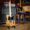 imageLyxPro 30 Electric Guitar Left Hand TL Series FullSize Paulownia Wood Body 3Ply Pickguard CShape Neck Ashtray Bridge Quality Gear Tuners 3Way Switch ampamp VolumeTone Controls 2 Picks GreenNatural