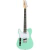 imageLyxPro 30 Electric Guitar Left Hand TL Series FullSize Paulownia Wood Body 3Ply Pickguard CShape Neck Ashtray Bridge Quality Gear Tuners 3Way Switch ampamp VolumeTone Controls 2 Picks GreenGreen