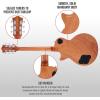 imageLyxPro 39 SB Series Electric Guitar LP Style for Beginner Intermediate ampamp Pro Players Solid Body Guitar Bonus 2Pack of Picks Mahogany Wood VolumeTone Controls 3Way Pickup  Honey BurstHoney