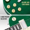 imageLyxPro 39 SB Series Electric Guitar LP Style for Beginner Intermediate ampamp Pro Players Solid Body Guitar Bonus 2Pack of Picks Mahogany Wood VolumeTone Controls 3Way Pickup  Honey BurstGreen