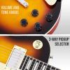 imageLyxPro 39 SB Series Electric Guitar LP Style for Beginner Intermediate ampamp Pro Players Solid Body Guitar Bonus 2Pack of Picks Mahogany Wood VolumeTone Controls 3Way Pickup  Honey BurstSunburst