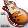 imageLyxPro 39 SB Series Electric Guitar LP Style for Beginner Intermediate ampamp Pro Players Solid Body Guitar Bonus 2Pack of Picks Mahogany Wood VolumeTone Controls 3Way Pickup  Honey BurstSunburst