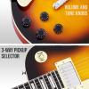 imageLyxPro 39 SB Series Electric Guitar LP Style for Beginner Intermediate ampamp Pro Players Solid Body Guitar Bonus 2Pack of Picks Mahogany Wood VolumeTone Controls 3Way Pickup  Honey BurstSunburst