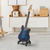 imageLyxPro CS 30 Left Hand Electric Guitar Kit for Beginner Intermediate ampamp Pro Players with Guitar Amp Cable 6 Picks ampamp Learners Guide Solid Wood Body VolumeTone Controls 5Way Pickup  PinkBlue