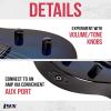 imageLyxPro CS 30 Left Hand Electric Guitar Kit for Beginner Intermediate ampamp Pro Players with Guitar Amp Cable 6 Picks ampamp Learners Guide Solid Wood Body VolumeTone Controls 5Way Pickup  PinkBlue