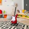 imageLyxPro CS 36 Left Hand Electric Guitar Kit for Beginner Intermediate ampamp Pro Players with Guitar Amp Cable 6 Picks ampamp Learners Guide Solid Wood Body VolumeTone Controls 5Way Pickup  BlueRed