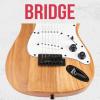 imageLyxPro CS 36 Left Hand Electric Guitar Kit for Beginner Intermediate ampamp Pro Players with Guitar Amp Cable 6 Picks ampamp Learners Guide Solid Wood Body VolumeTone Controls 5Way Pickup  BlueNatural