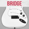 imageLyxPro CS 36 Left Hand Electric Guitar Kit for Beginner Intermediate ampamp Pro Players with Guitar Amp Cable 6 Picks ampamp Learners Guide Solid Wood Body VolumeTone Controls 5Way Pickup  BlueWhite