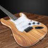 imageLyxPro CS 39 Left Hand Electric Guitar Kit for Beginner Intermediate ampamp Pro Players with Guitar Amp Cable 6 Picks ampamp Learners Guide Solid Wood Body VolumeTone Controls 5Way Pickup  WhiteNatural