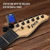 imageLyxPro Left Hand 30 Inch Electric Guitar Kit for Lefty Kids 34 Size Beginners Guitar Amp Six Strings Two Picks Shoulder Strap Digital Clip On Tuner Guitar Cable and Soft Case Gig Bag  RedGreen